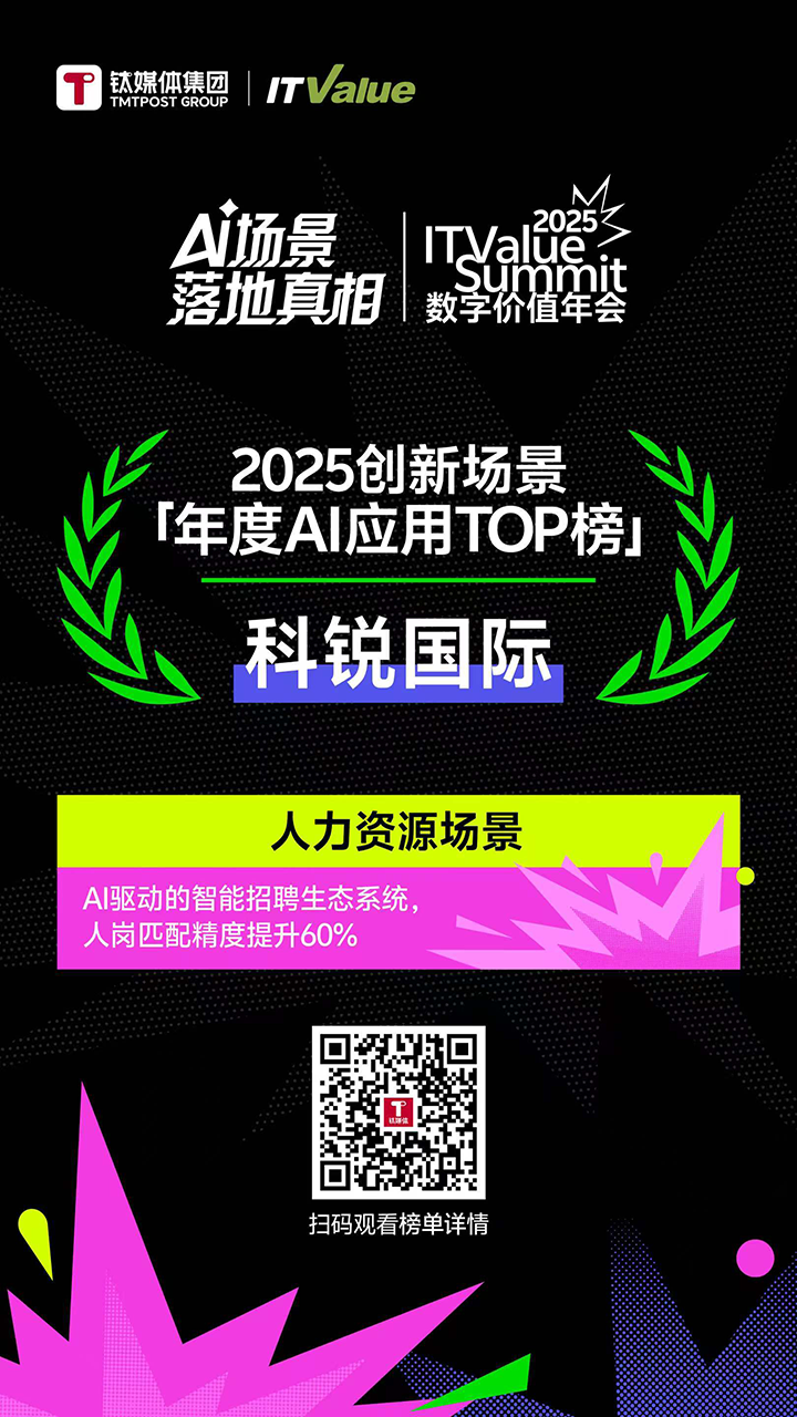 人力资源公司易币付 易币国际的人工智能招聘匹配模型荣获钛媒体年度最佳场景实践TOP15